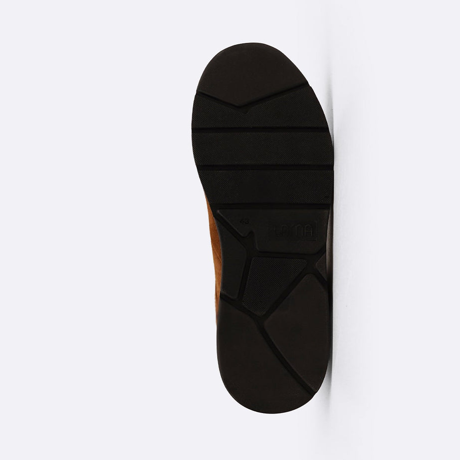 LACE-UP LEATHER SNEAKERS